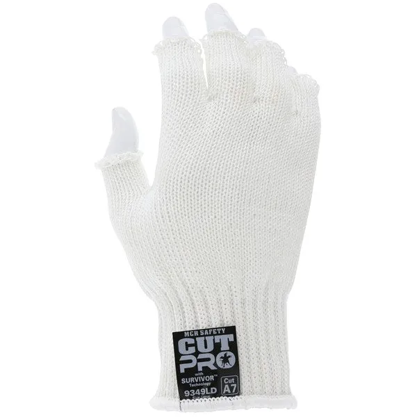 9349SD MCR Safety Cut Resistant Gloves, Spectra, Small, White, 7 ga THK