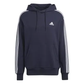 Adidas Essentials French Terry 3-Stripes Men's Hoodie NAVY