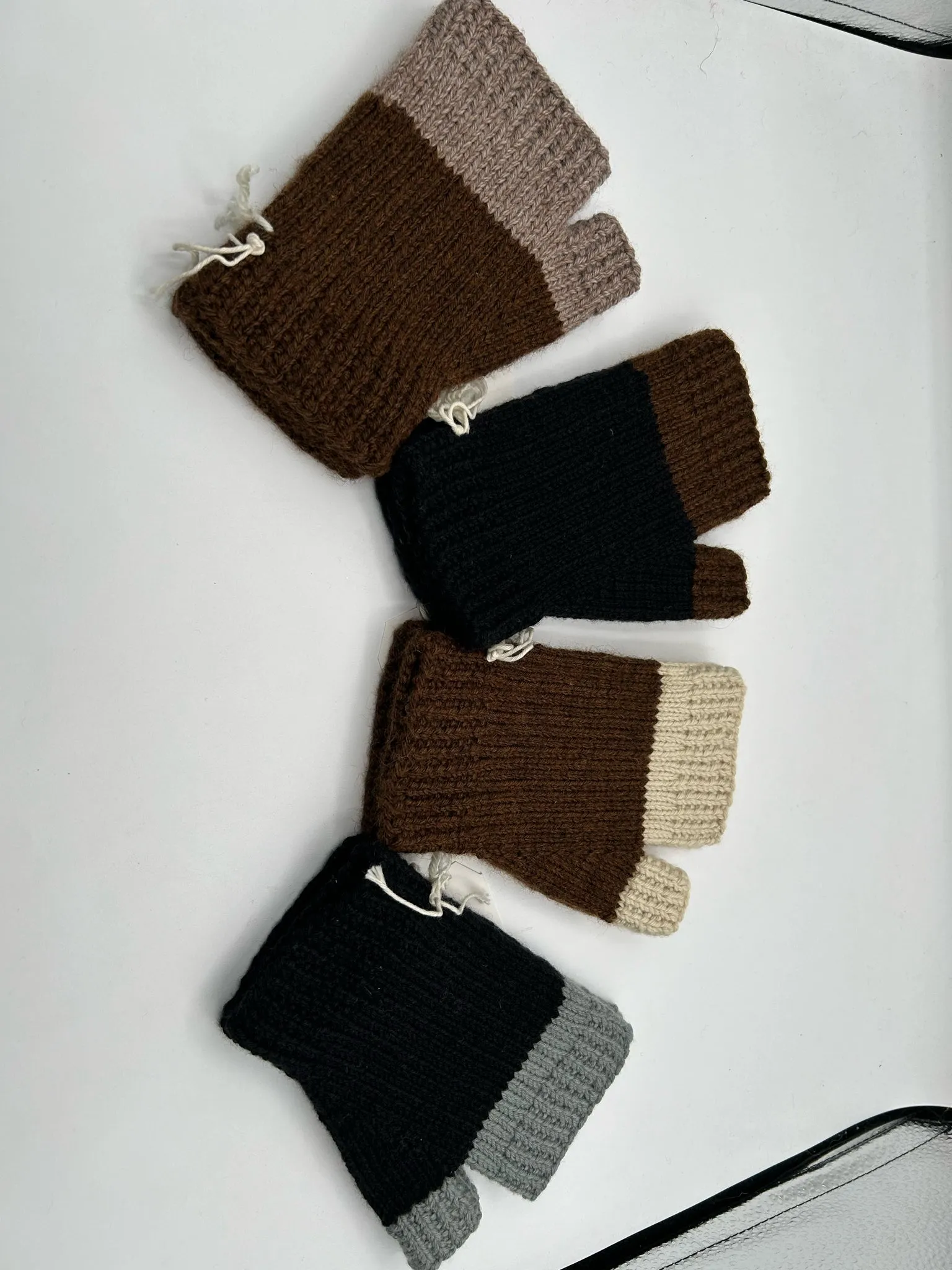 Adult One Size Wool Blend Fingerless Gloves