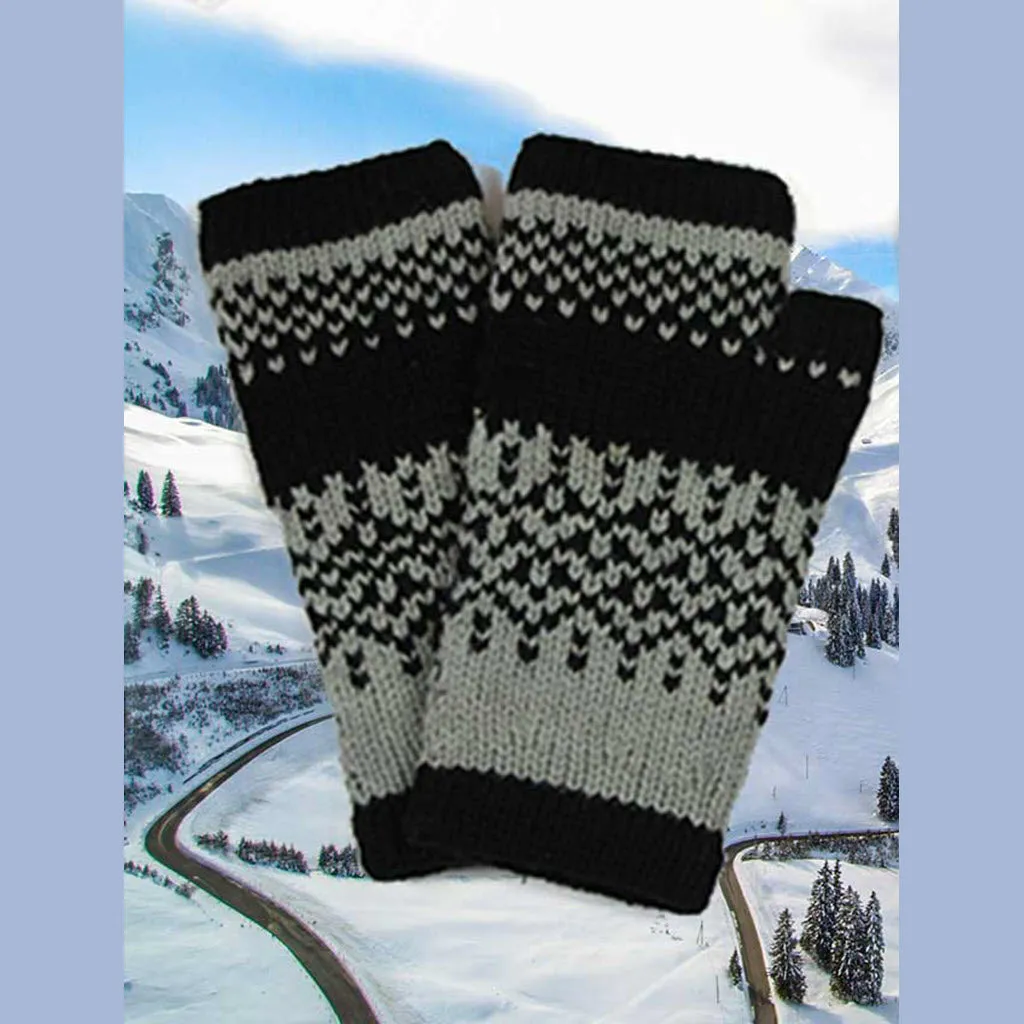 Alpaca Fingerless Mittens