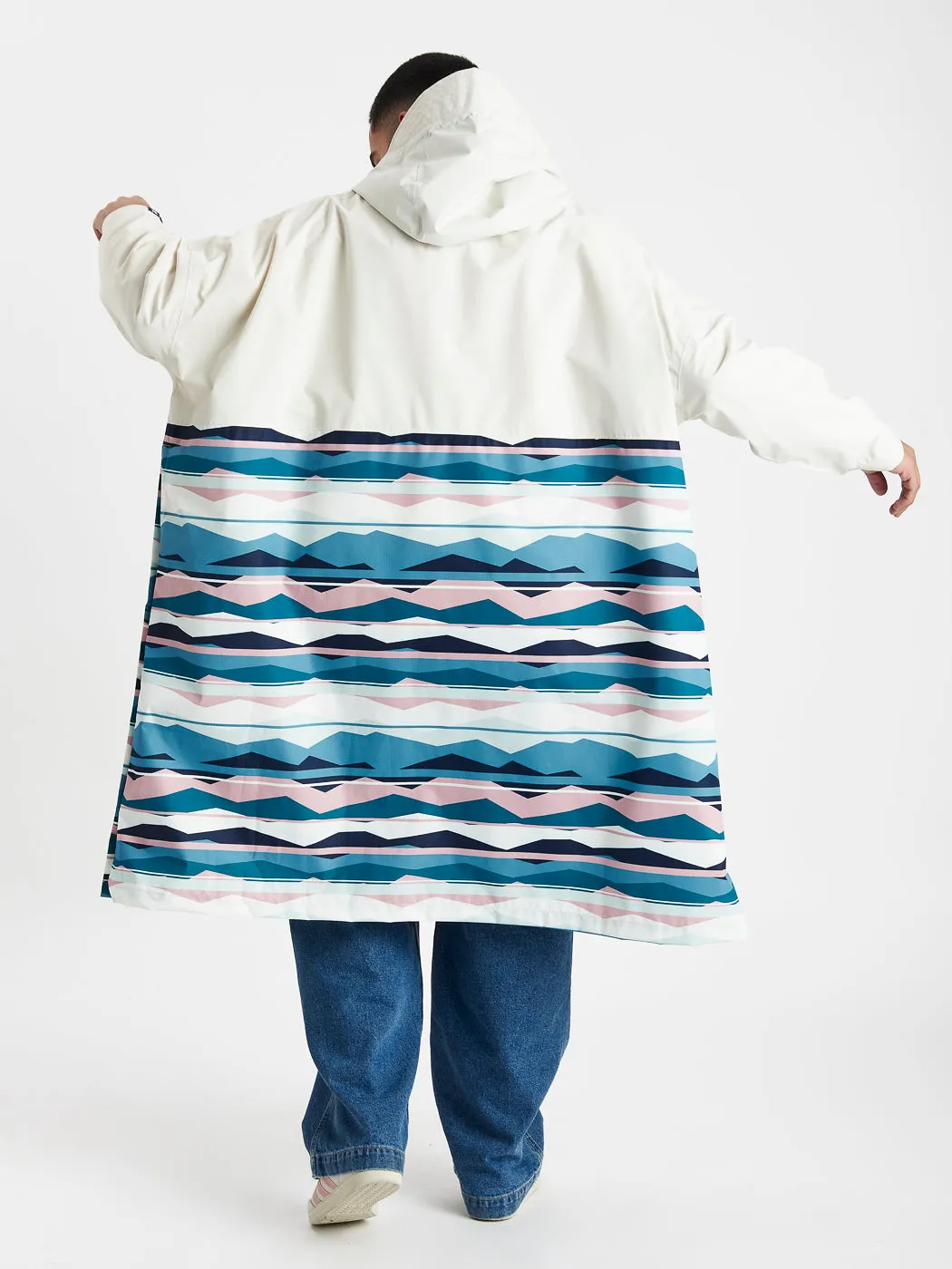 Alva Retro Pattern Poncho