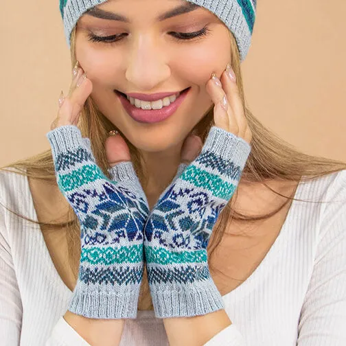 Annika Nordic Alpaca Fingerless Gloves