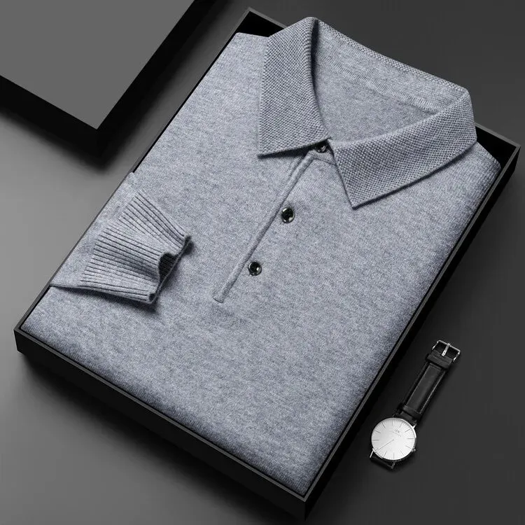 Antonios polo sweater with buttons