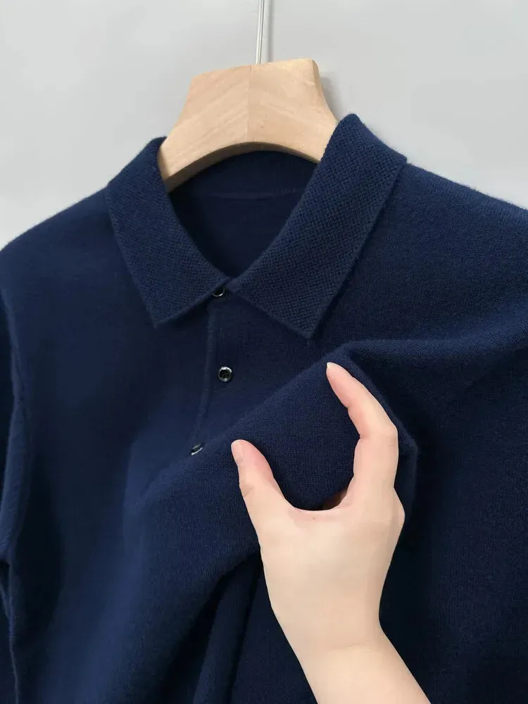 Antonios polo sweater with buttons