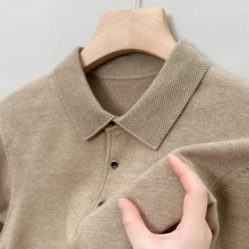 Antonios polo sweater with buttons