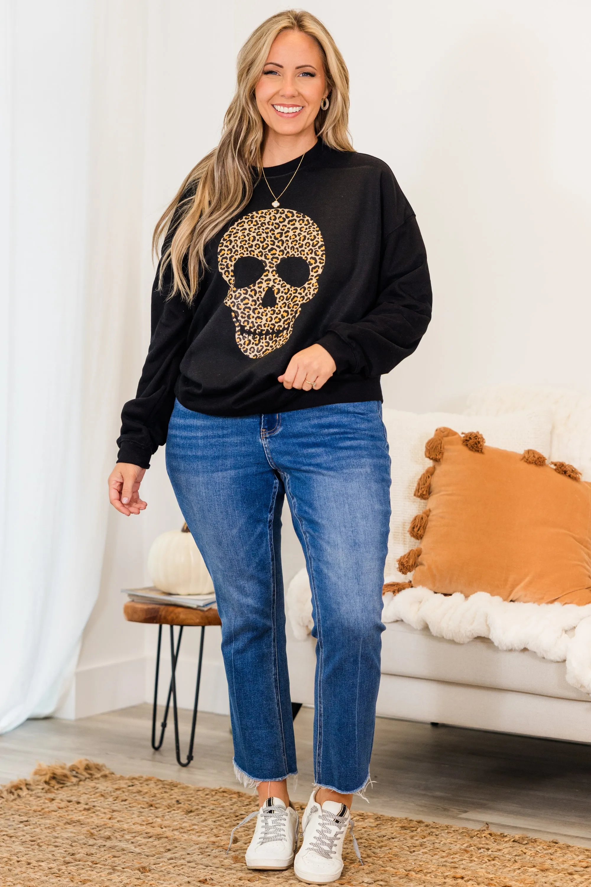 Bone To Be Wild Pullover, Black