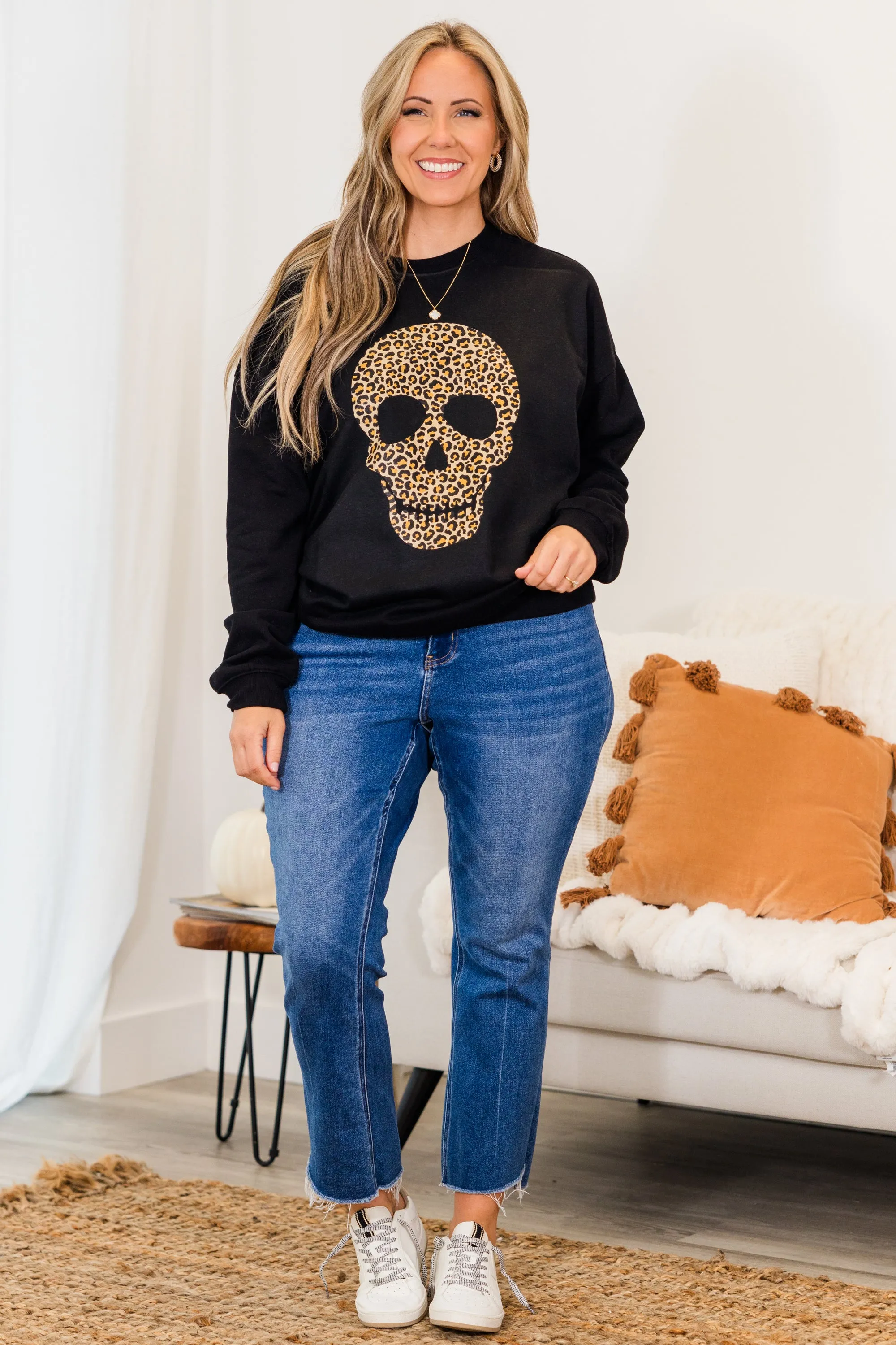 Bone To Be Wild Pullover, Black