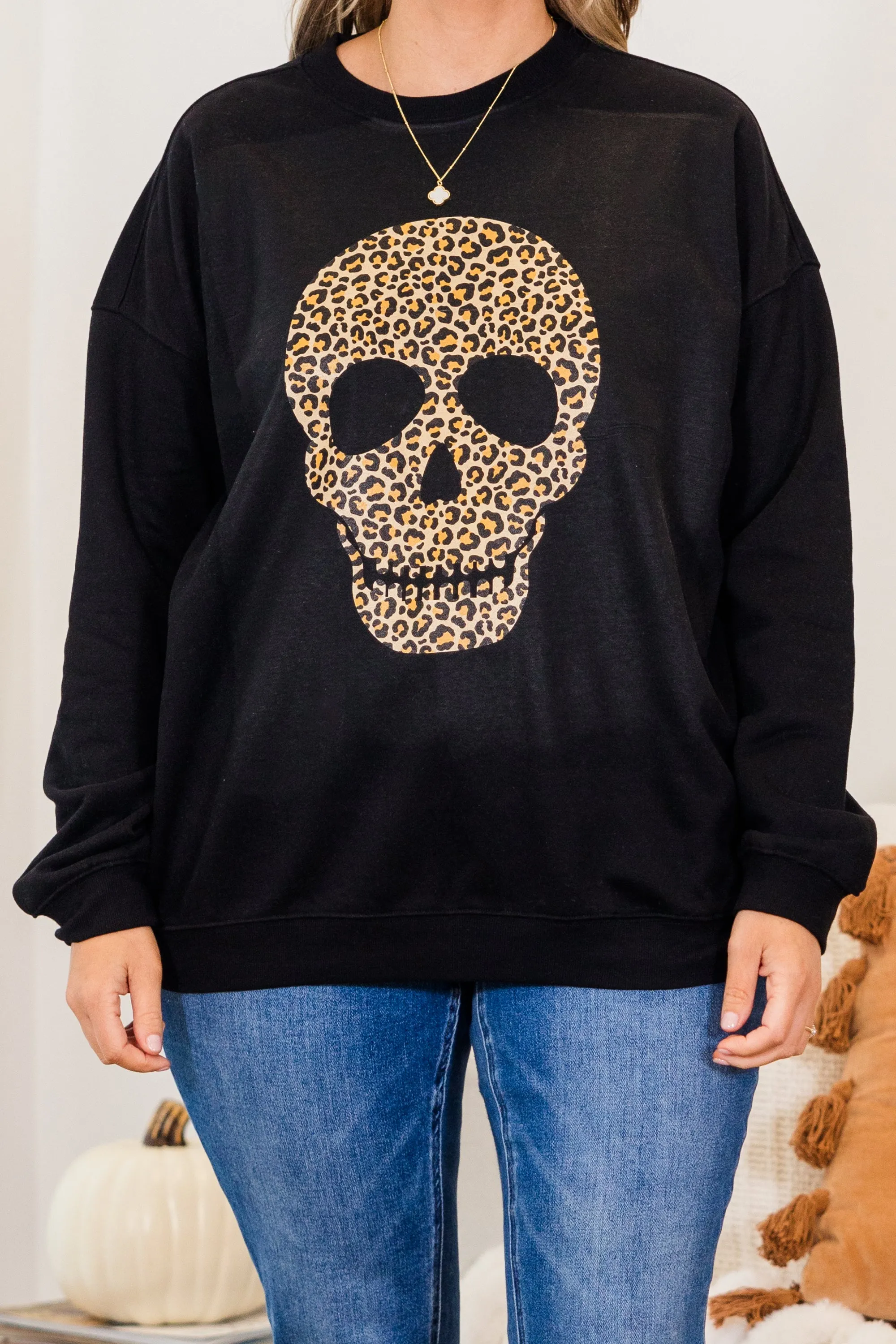 Bone To Be Wild Pullover, Black