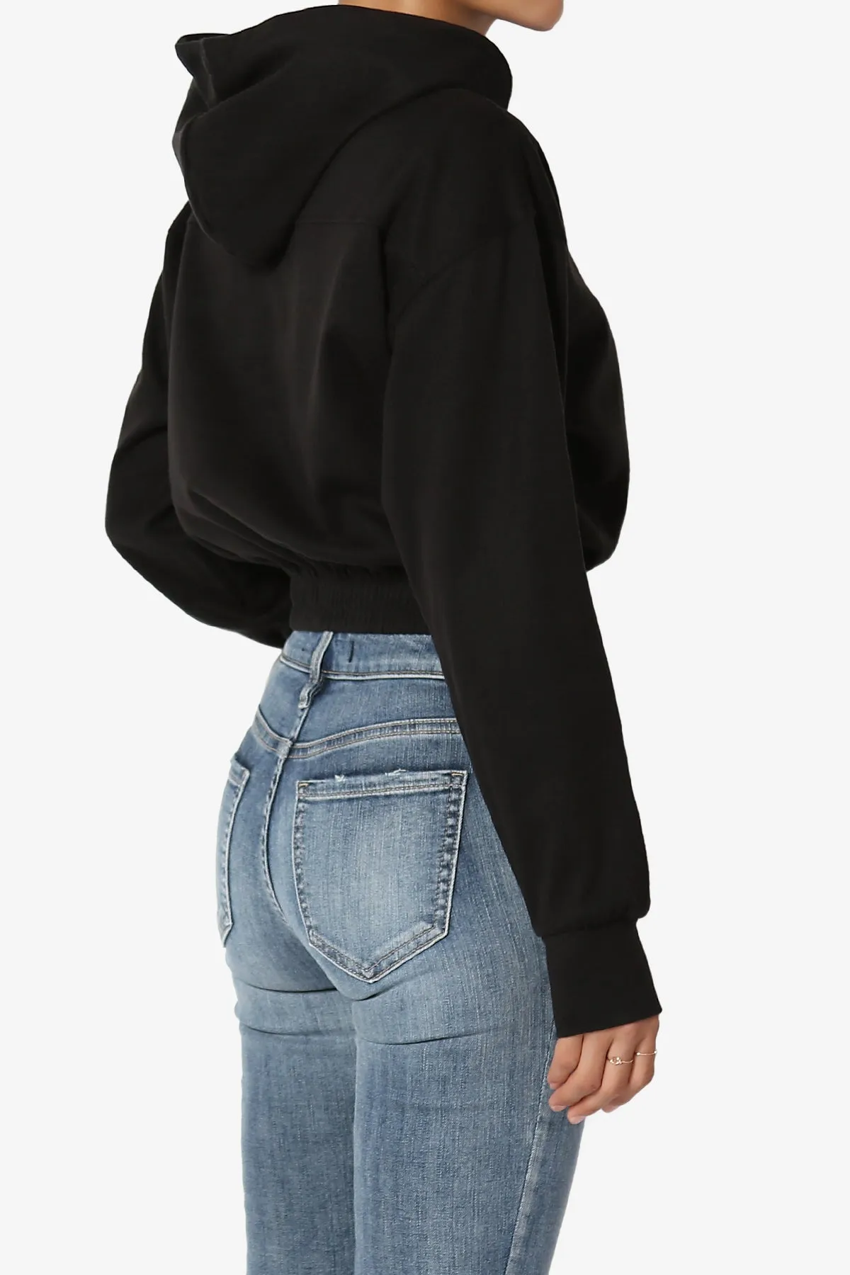 Brenna Brushed Terry Cropped Hoodie