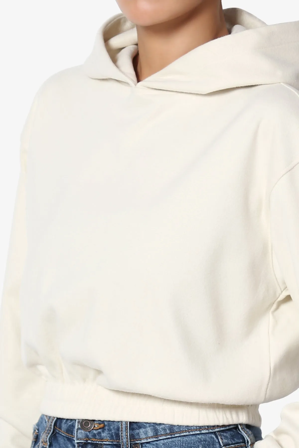 Brenna Brushed Terry Cropped Hoodie