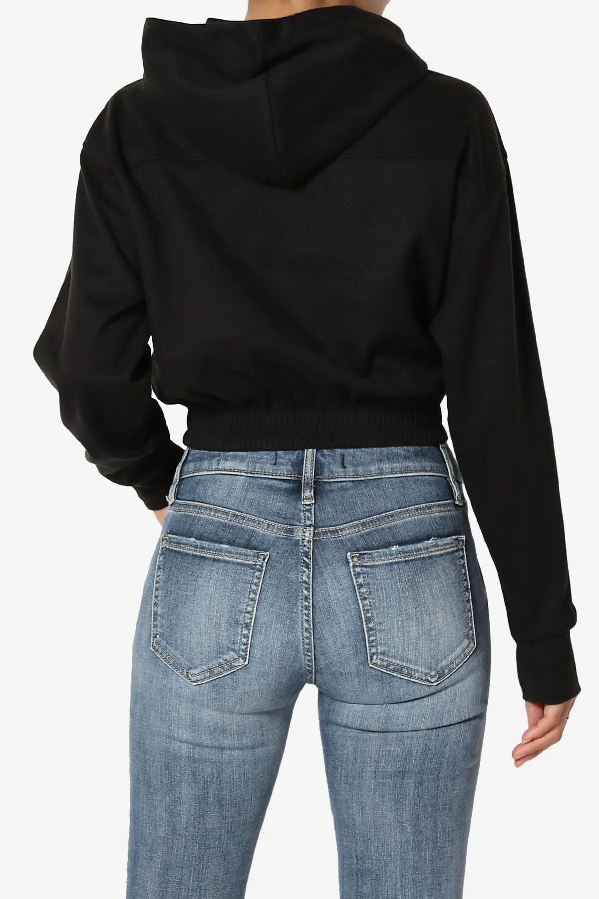 Brenna Brushed Terry Cropped Hoodie