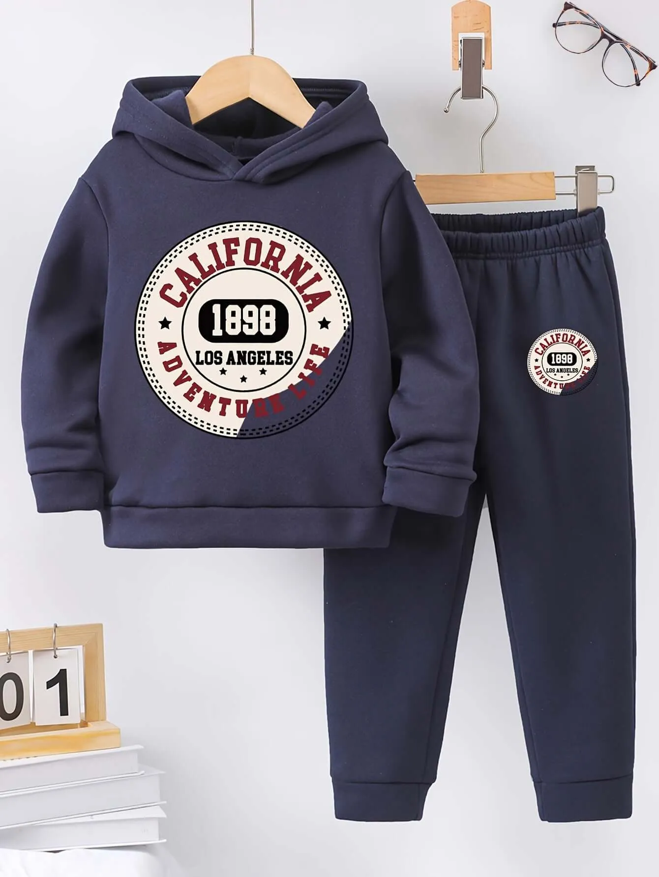 California Adventure: Fleece Hoodie & Pants Set