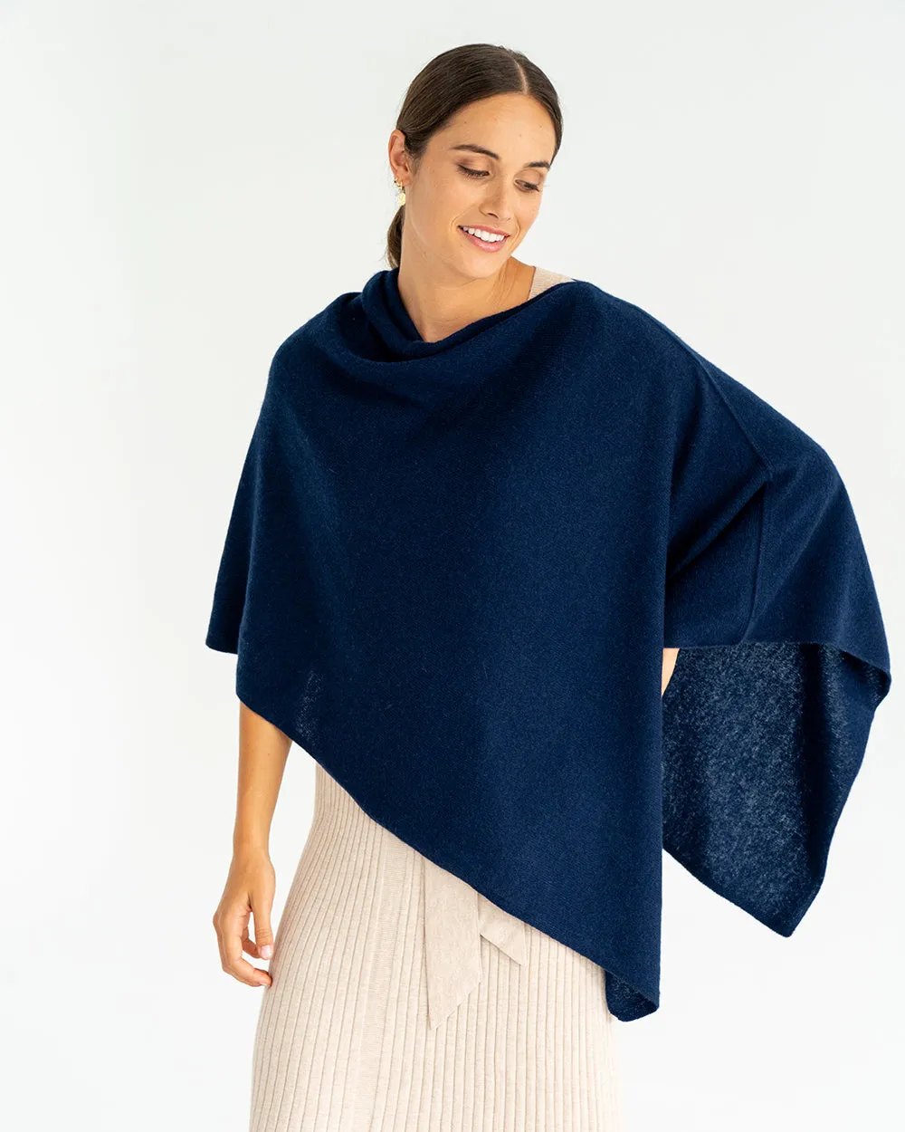 Cashmere Caplet Navy