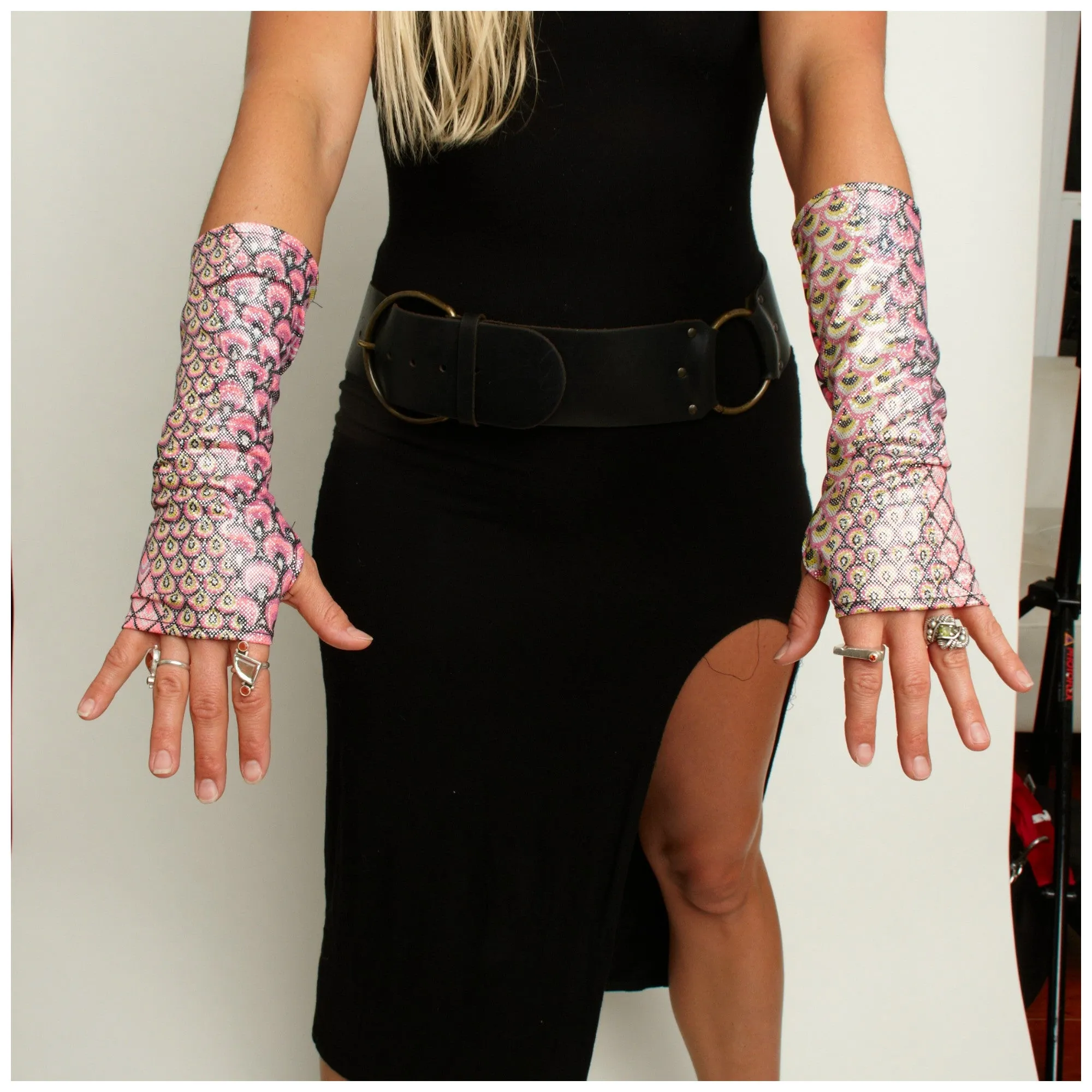 Cosmic Holographic Armies/Fingerless Gloves (More colors and patterns!)