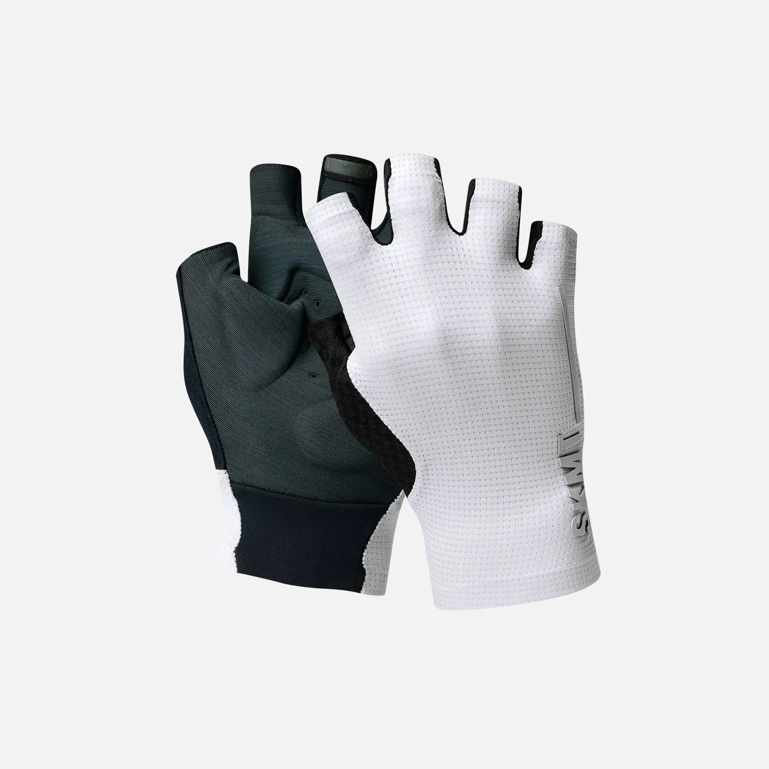 Cycling Half Finger Gloves Minima White