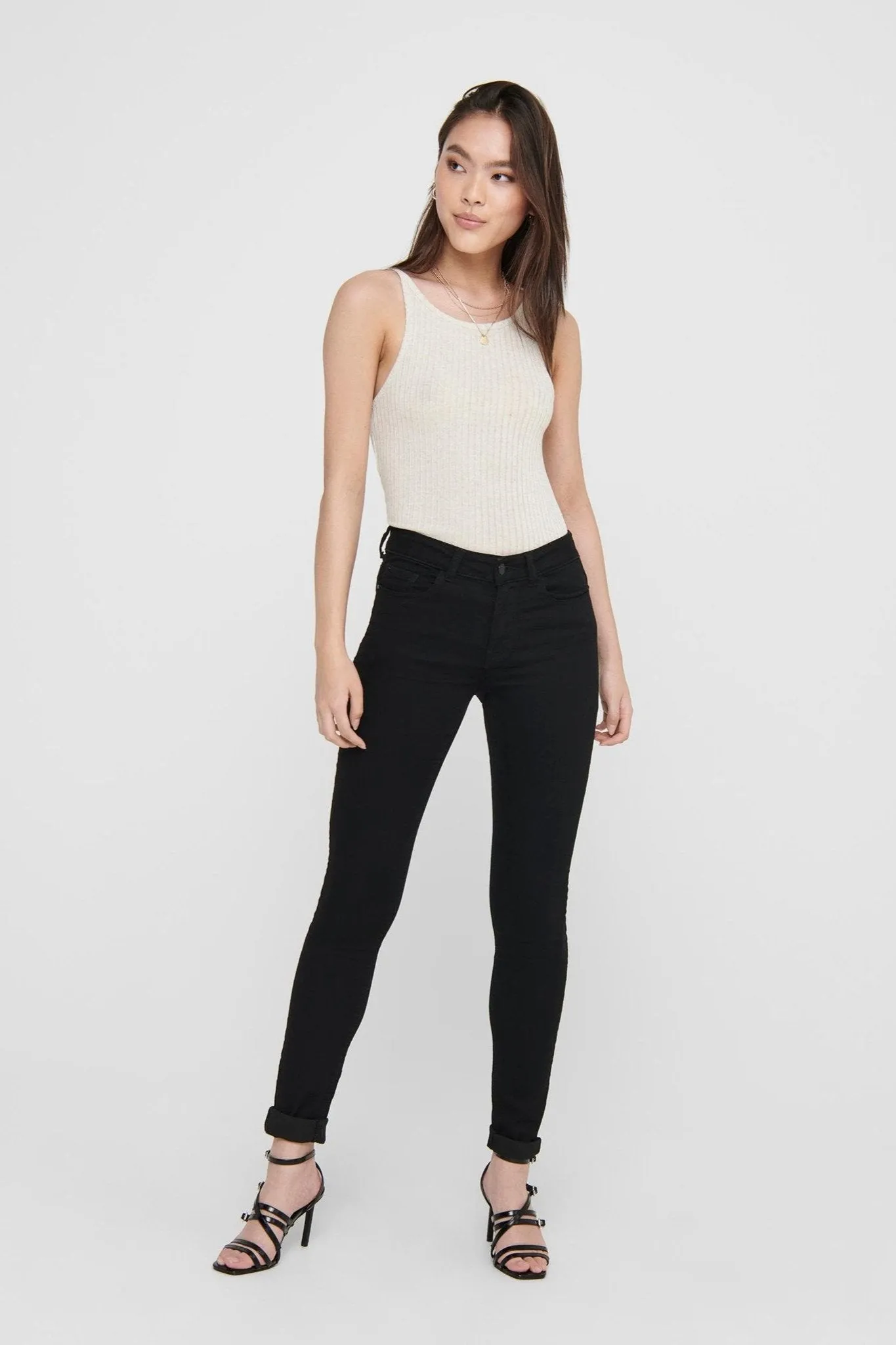 De Originale Performance Jeans - Sort (mid waist)