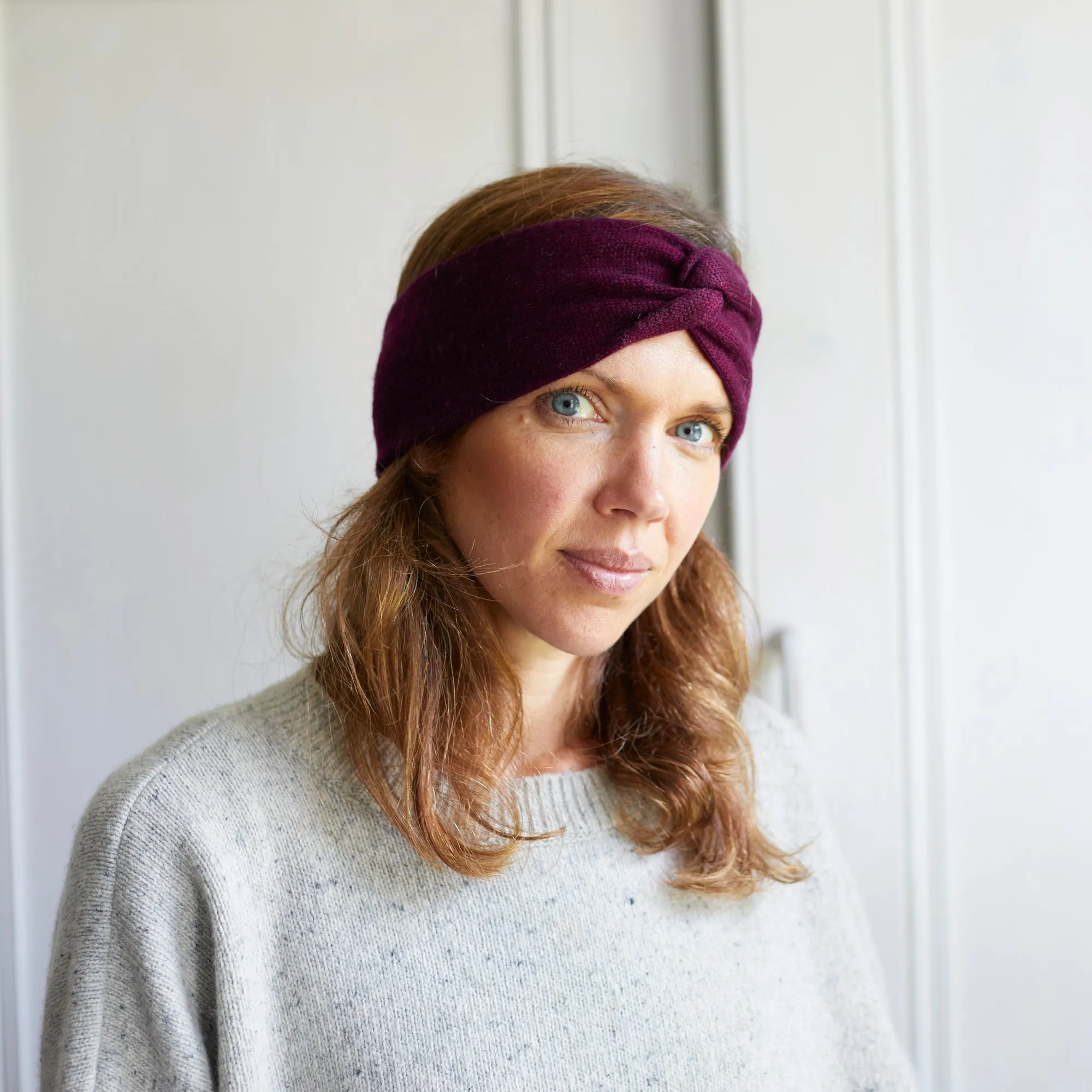 DISHITA Luxury Soft Merino Twist Earwarmer Headband