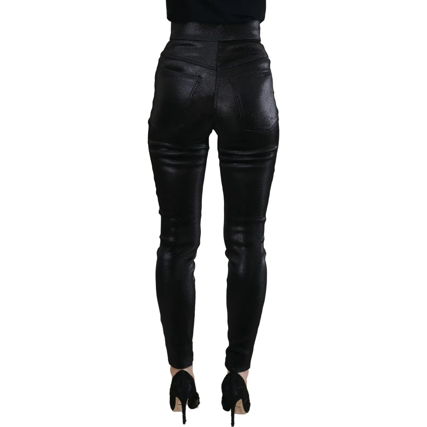 Dolce & Gabbana Elegant Black Denim Pants - Tailored Fit