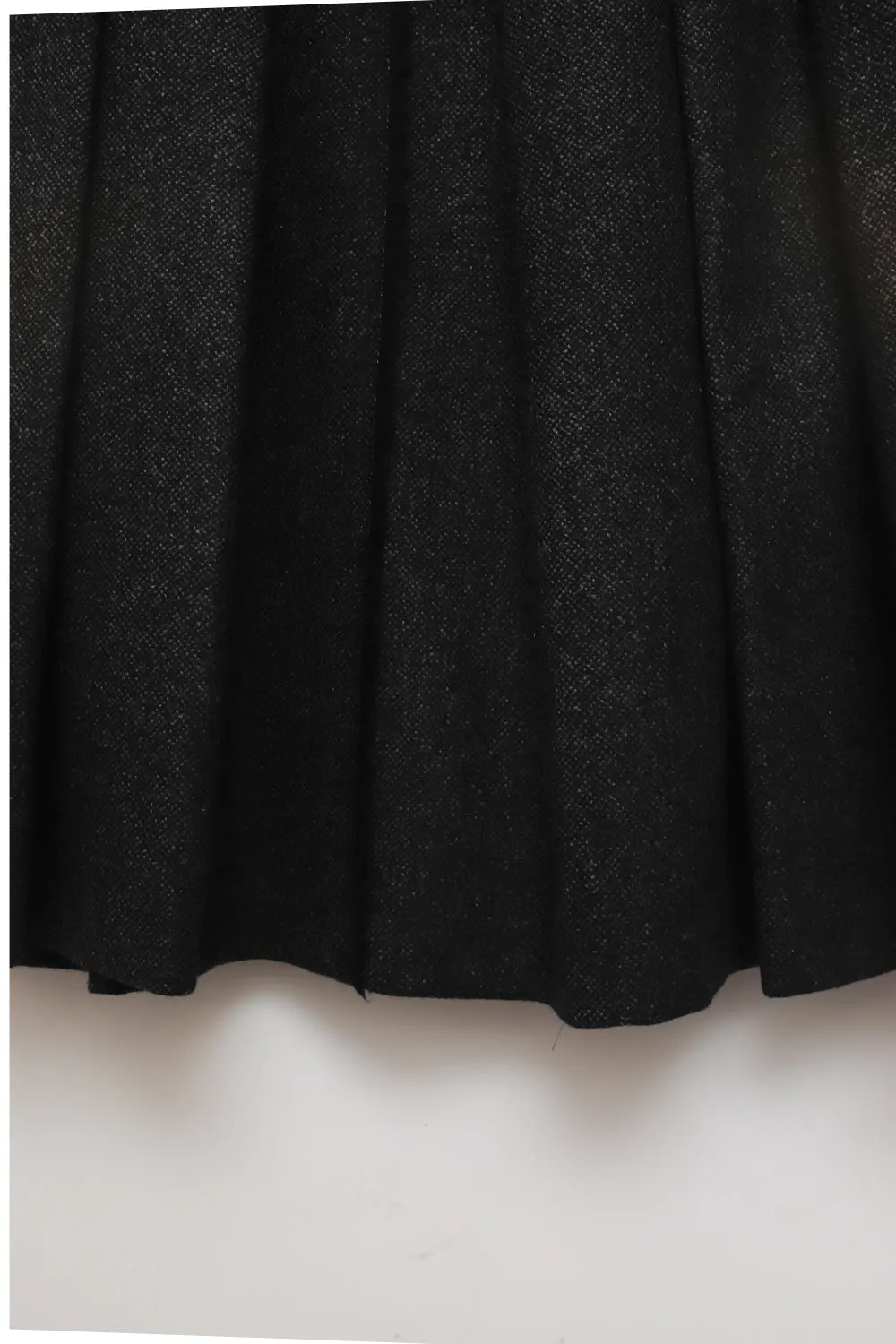 DOLCE GABBANA PURE WOOL CASHMERE PLEATED SKIRT