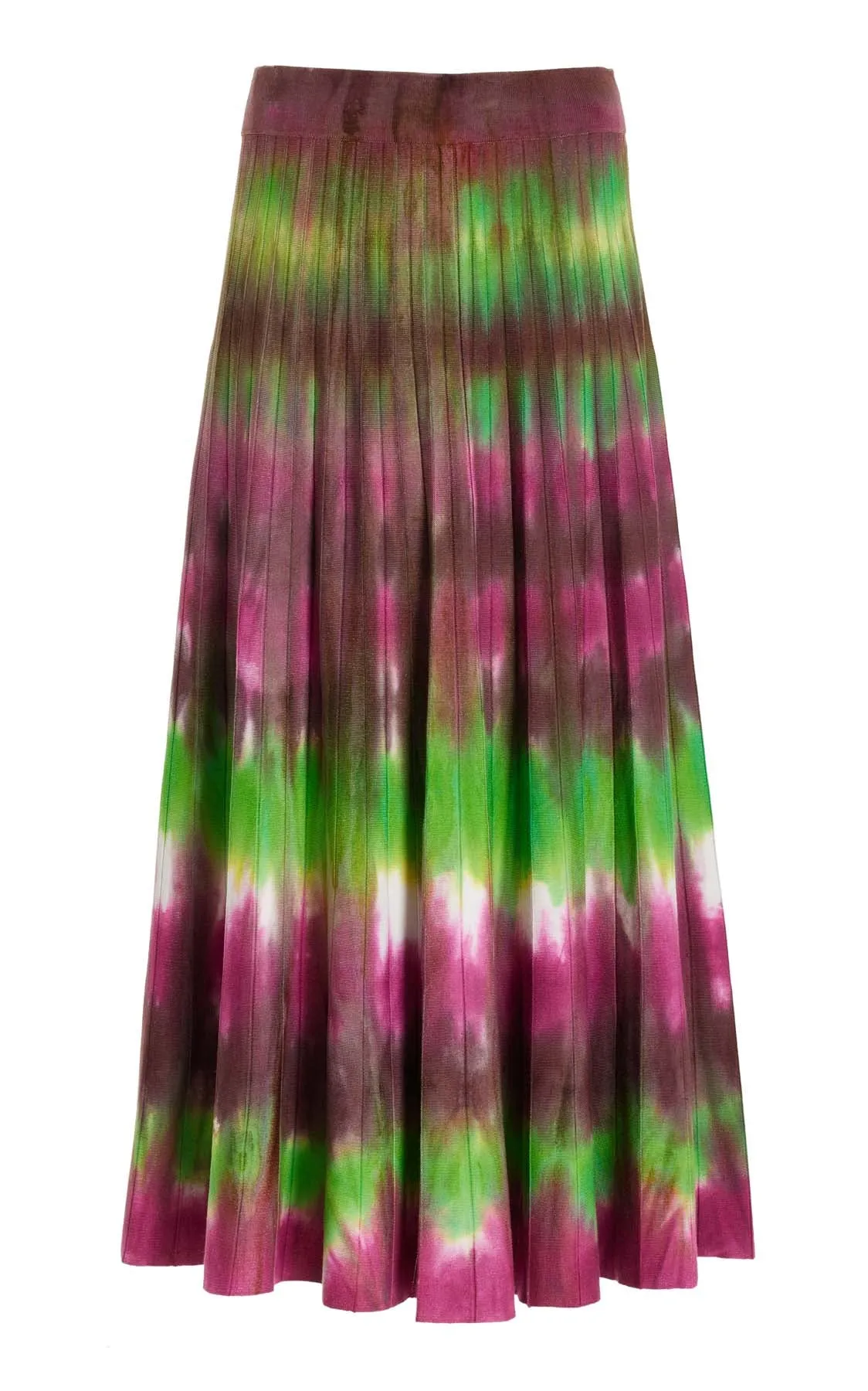 Ella Knit Skirt in Jewel Tie Dye Cashmere