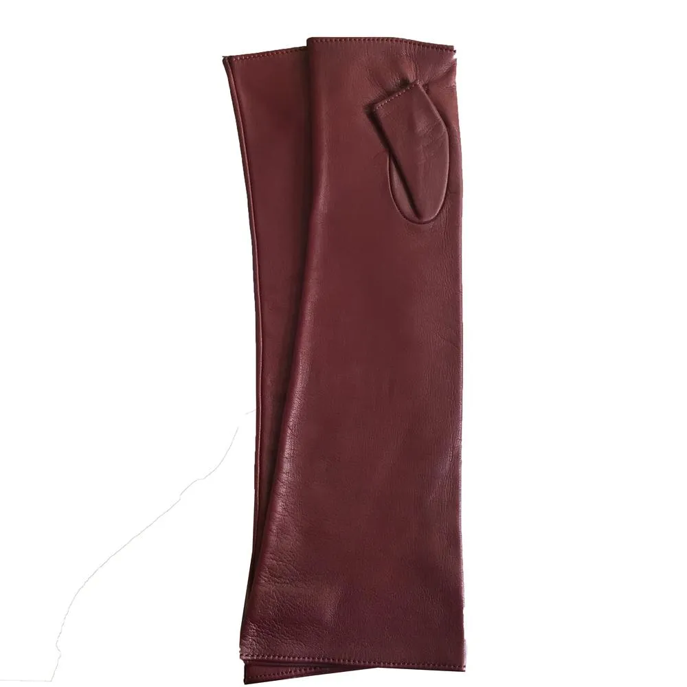 Fergie 10BT - Women's Silk Lined Fingerless Leather Gloves