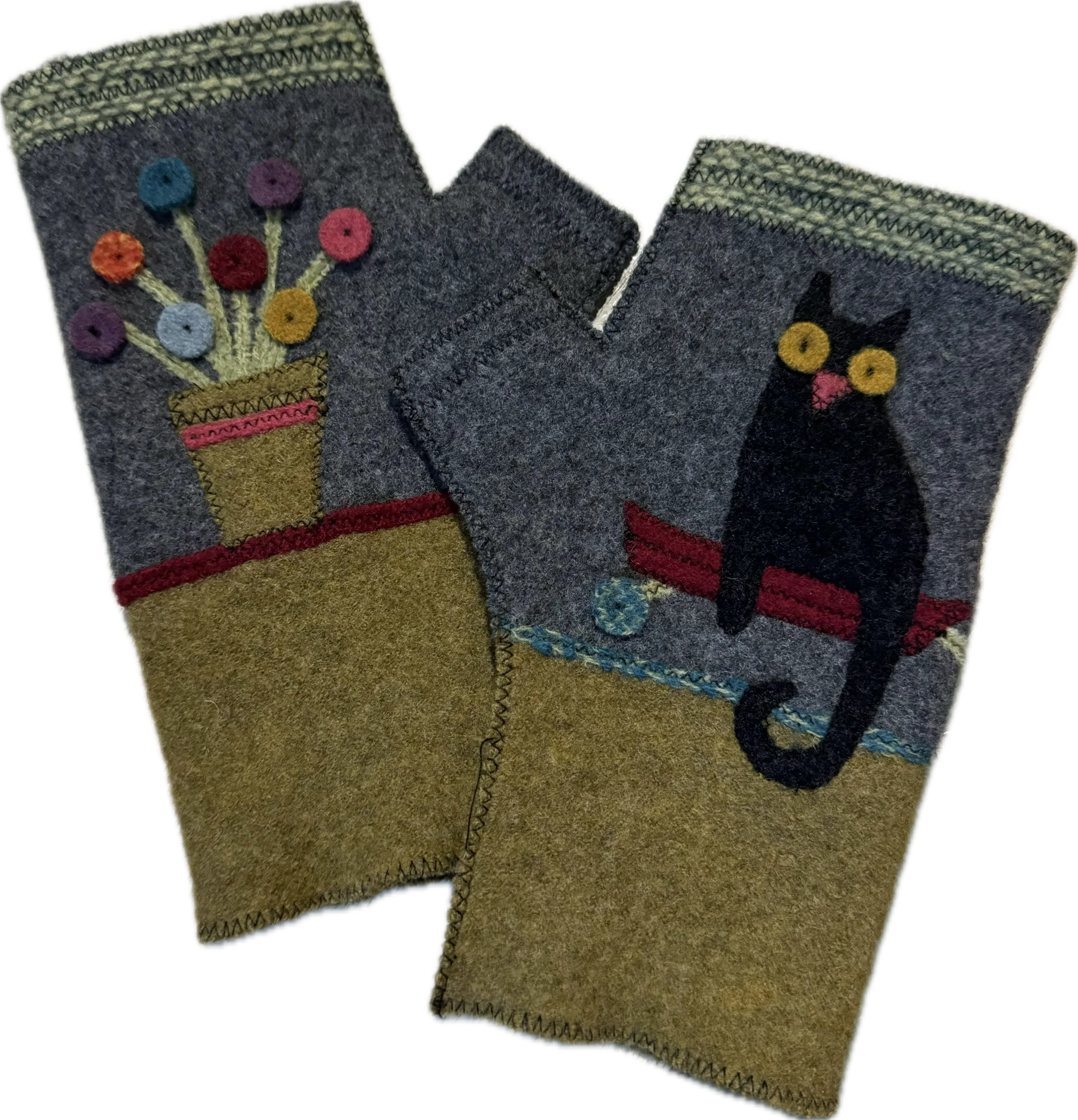 FG089 Boo Fingerless Gloves