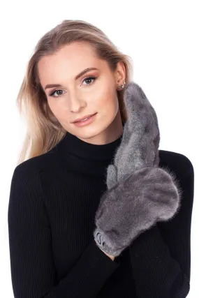 Flip Top Mink Fur Gloves