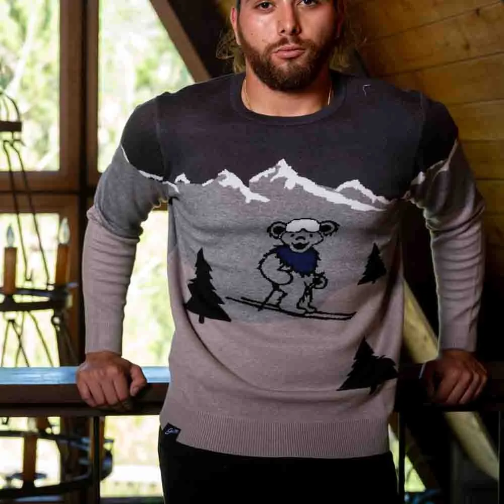 Grateful Dead | Classic Sweater | Ski Bear in Greys