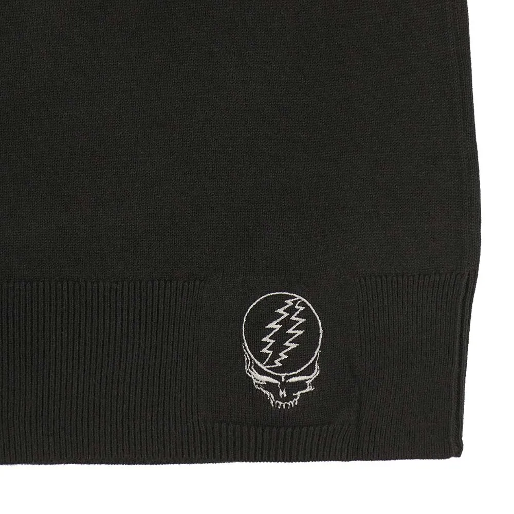 Grateful Dead | V Neck Sweater | Black Bolt