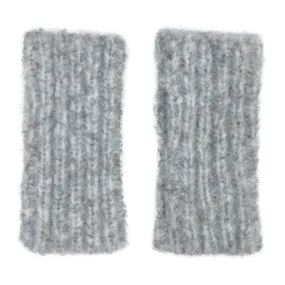 Gray Ribbed Alpaca Gloves | Ethical Style