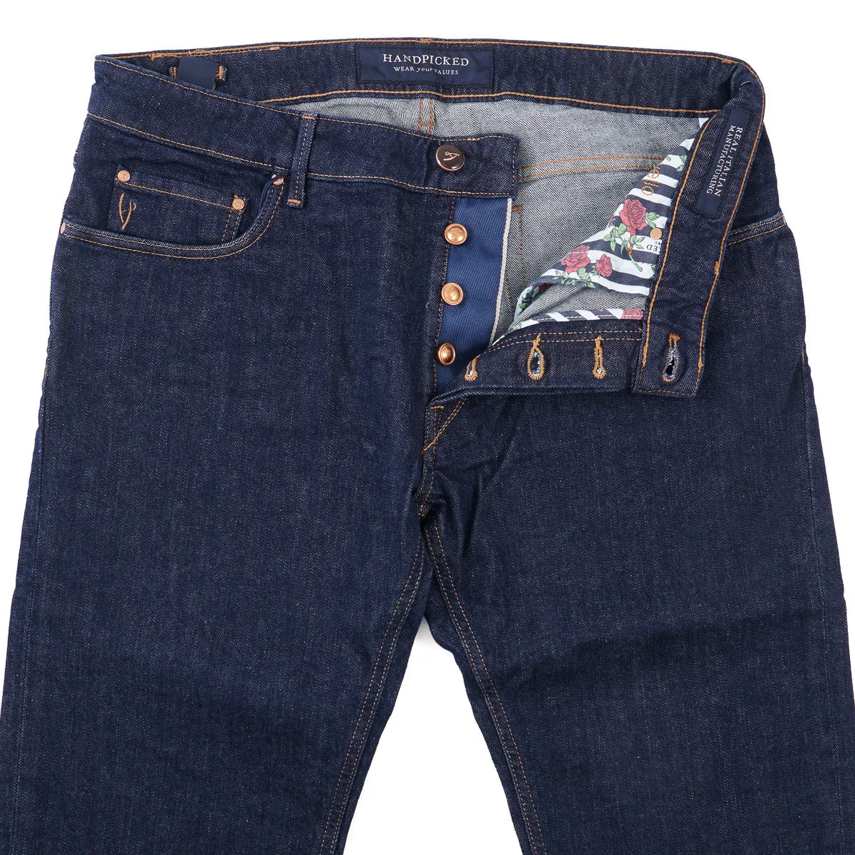 Handpicked 'Orvieto' Slim-Fit Denim Jeans