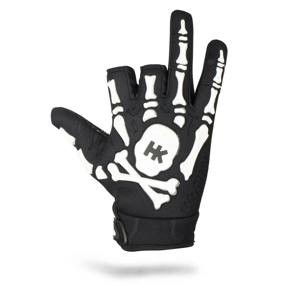 HK Army Bone Gloves - Black / White