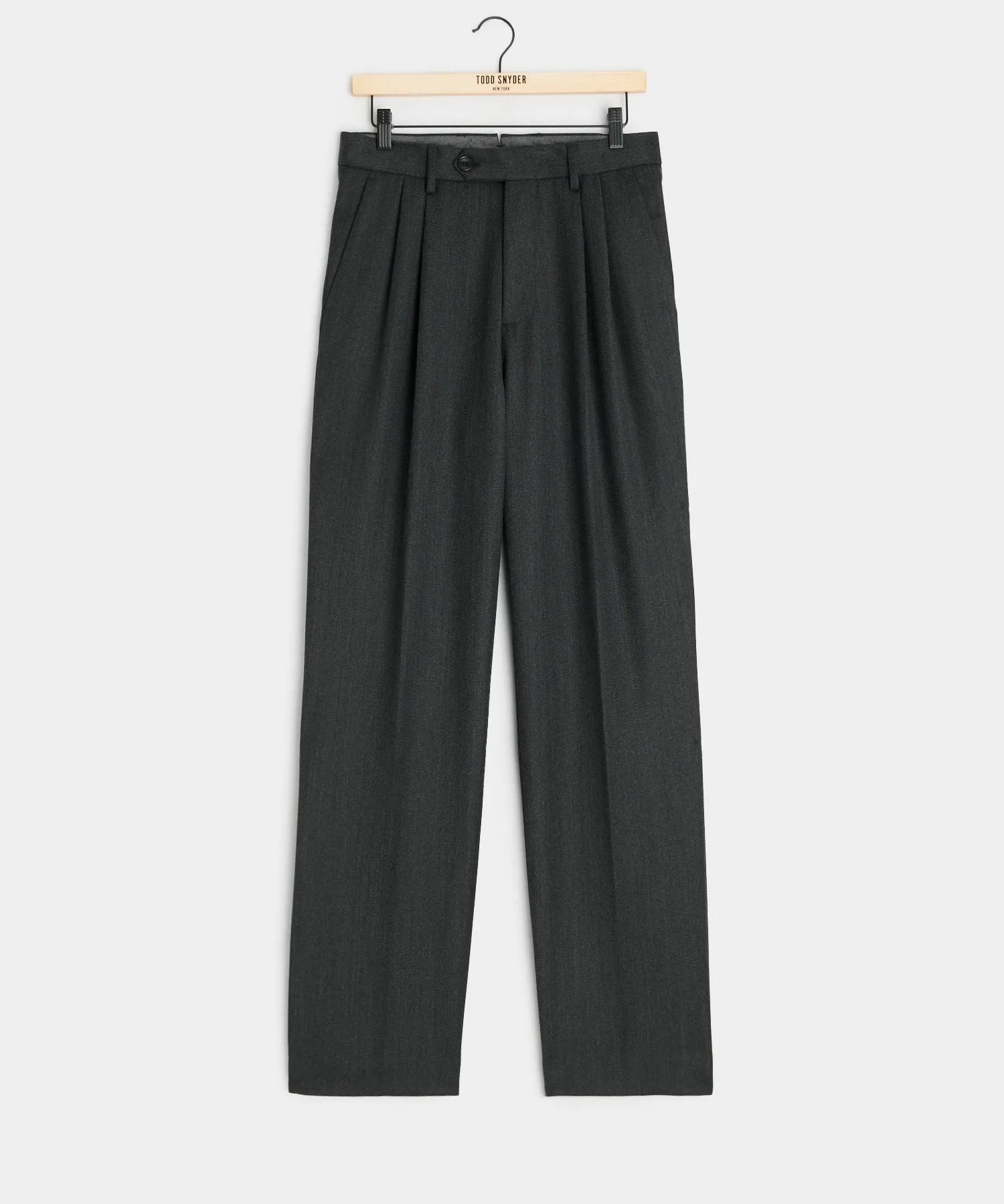 Italian Cavalry Twill Wythe Trouser in Charcoal