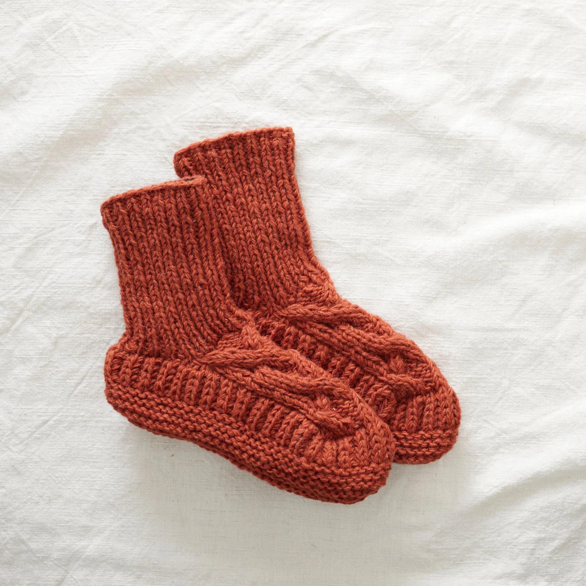 JANA Cable Knit Lined Wool Slipper Socks S/M/L (WS)