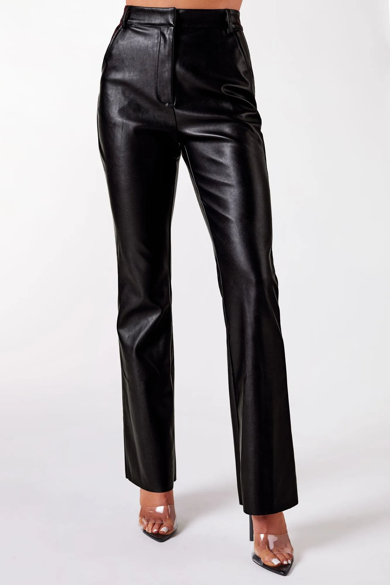 Jayden Black Vegan Leather Pants