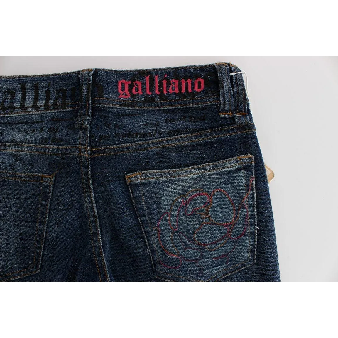 John Galliano Elegant Slim Bootcut Denim Jeans