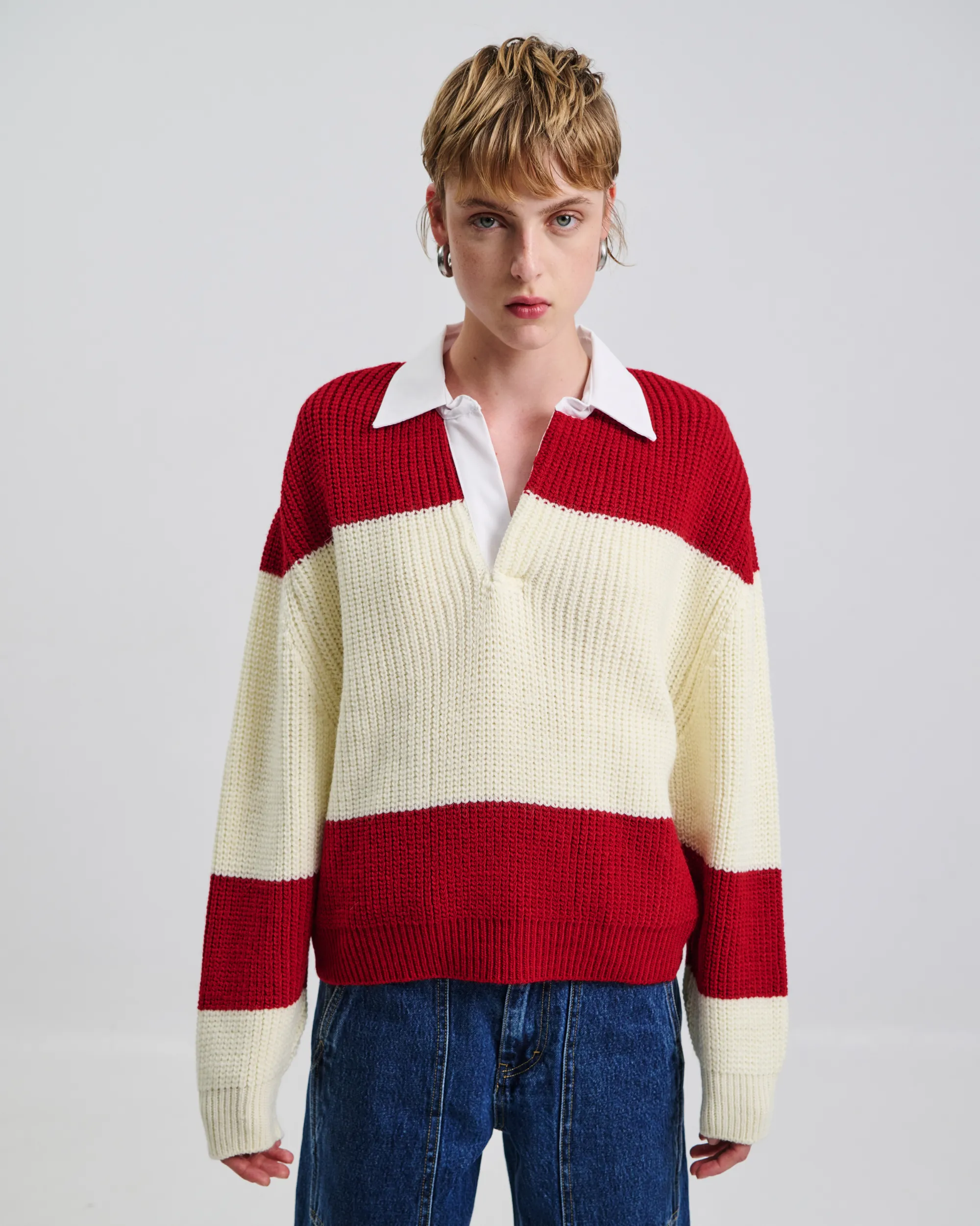 Kirby Knit Polo Sweater