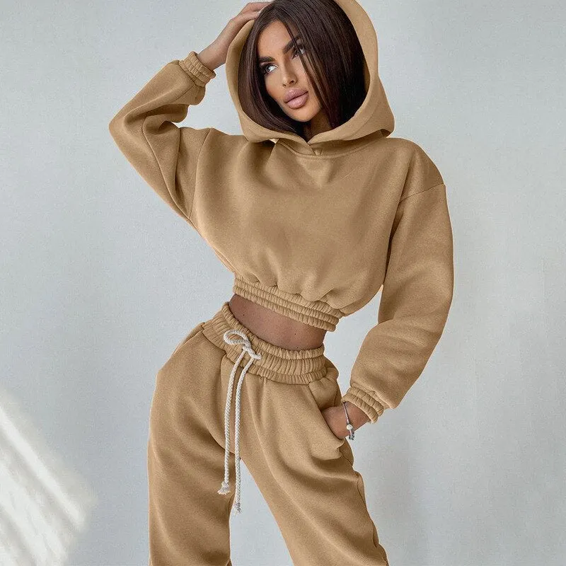 KittenAlarm - Mojoyce New Oversized Hoodie And Pants Set For Women Hooded Sporty Leggings Matching Tracksuit Two Piece Sets Womens Outfits