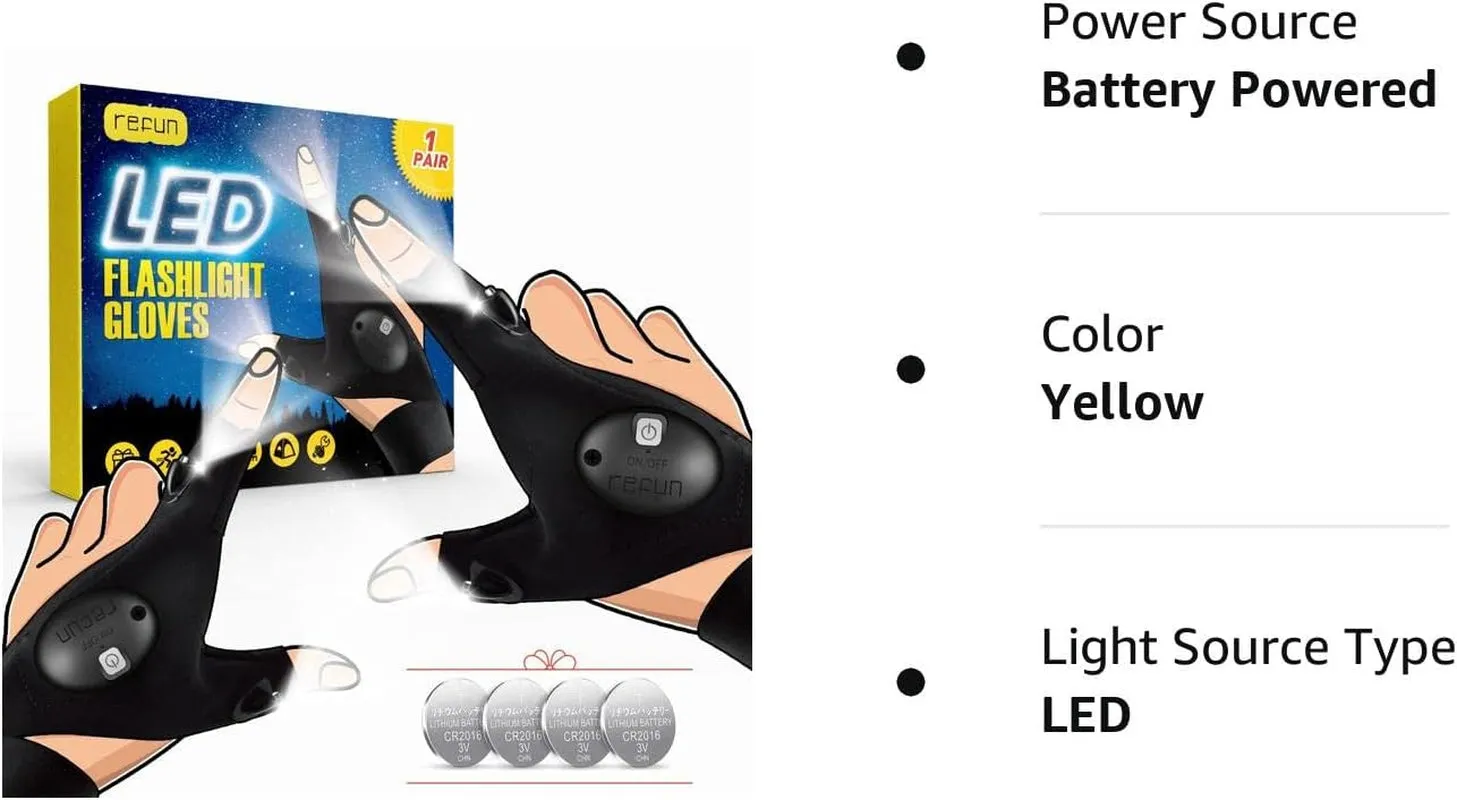 LED Flashlight Gloves