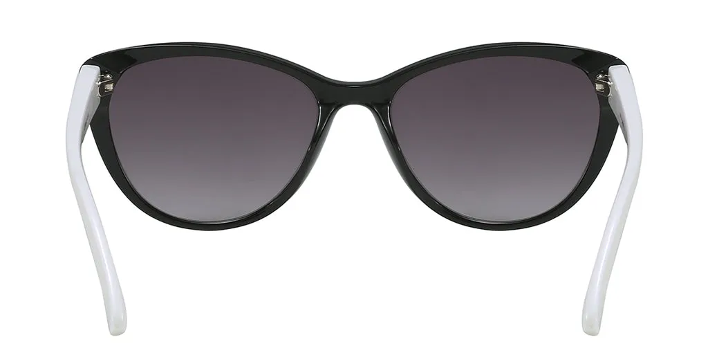 Lily Glossy Black Cat Eye Sunglasses