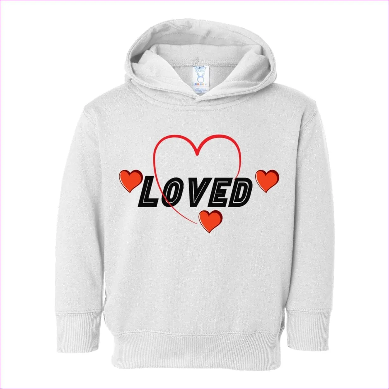 Loved Toddler Pullover Fleece Hoodie