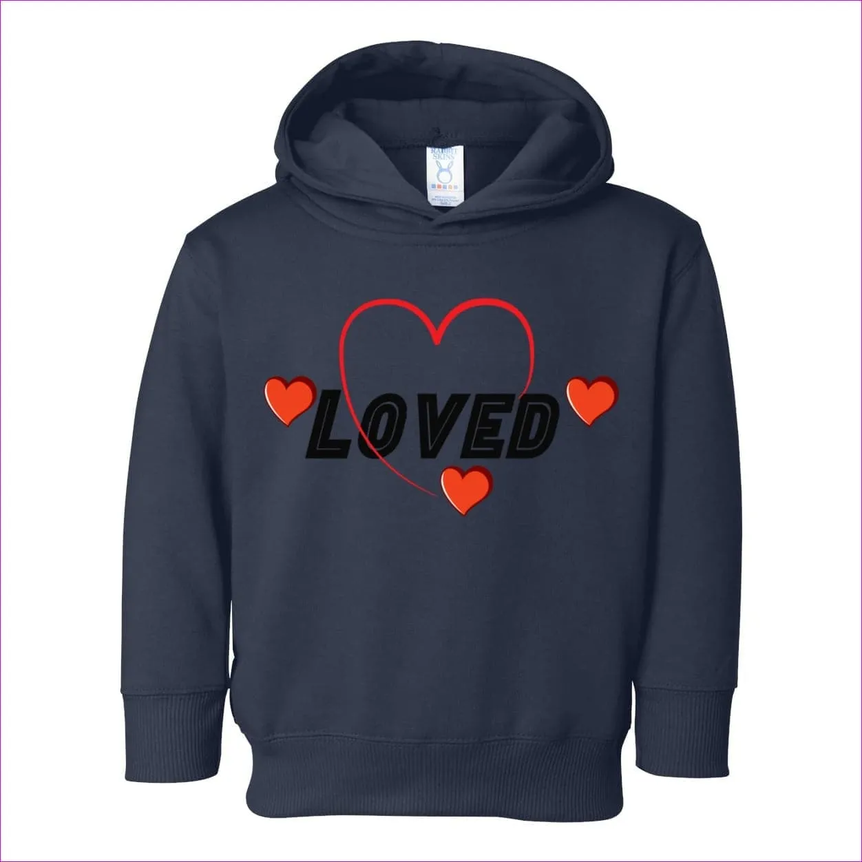 Loved Toddler Pullover Fleece Hoodie