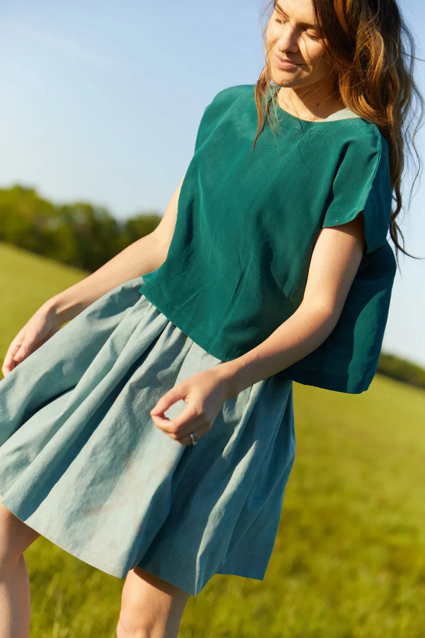 Lucy Recycled Flour Sack Dress