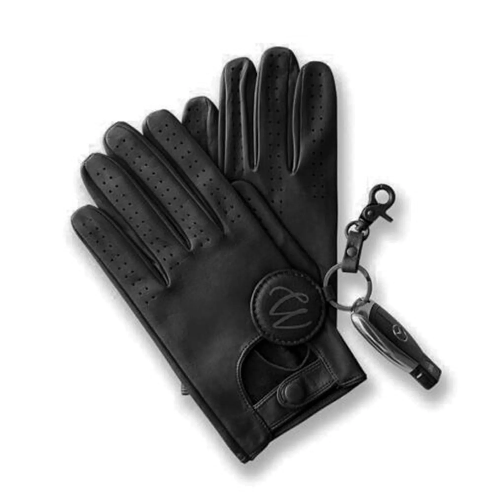 Men Leather Driving Gloves 2 Hole