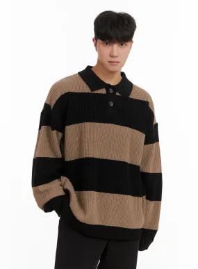 Men's Polo Knit Sweater IA402