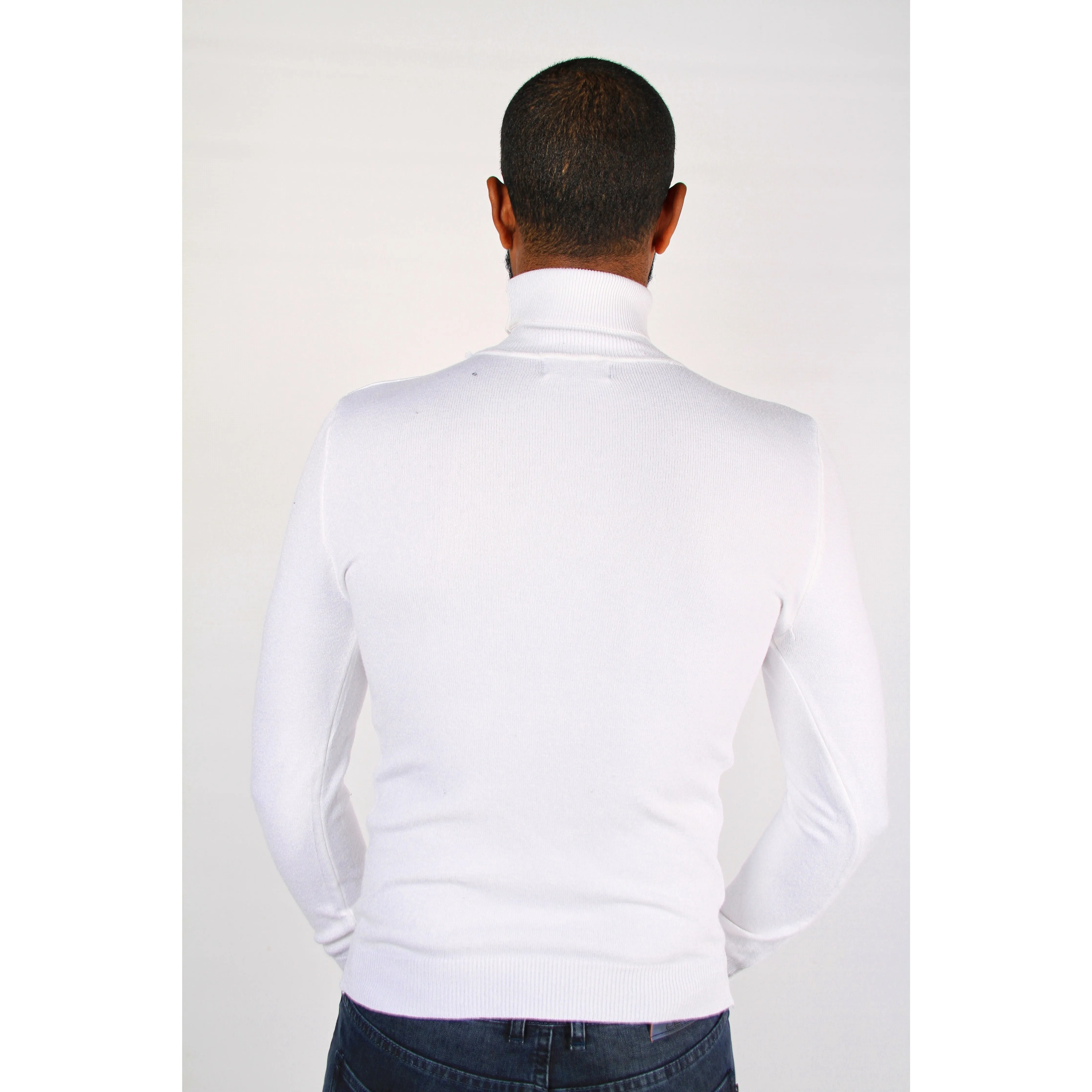 Men's Polo Neck Sweater.