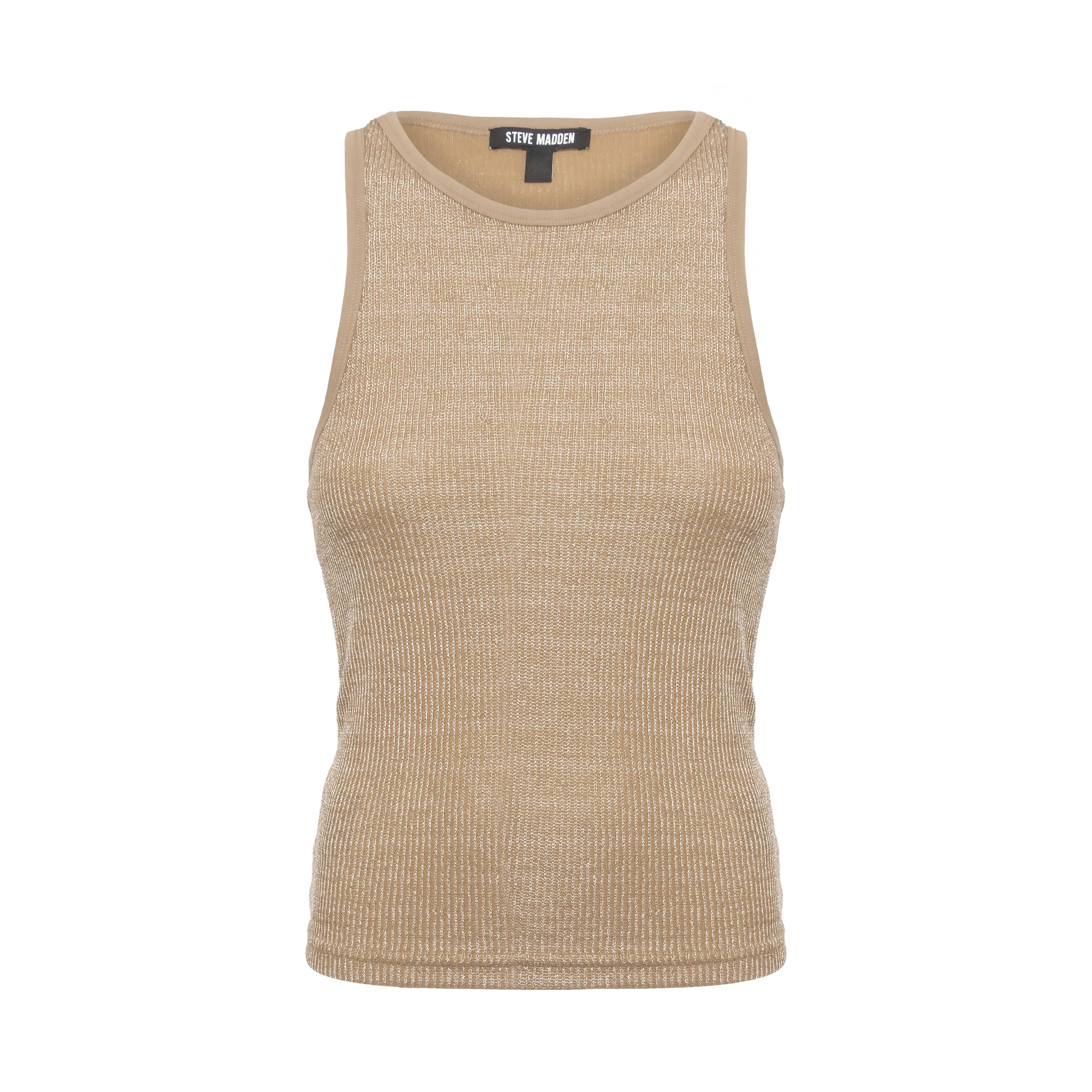 METALLIC RACERBACK TANK GOLD