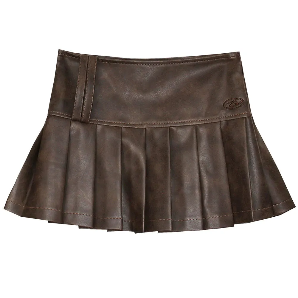 Model Behavior Leather Skirt