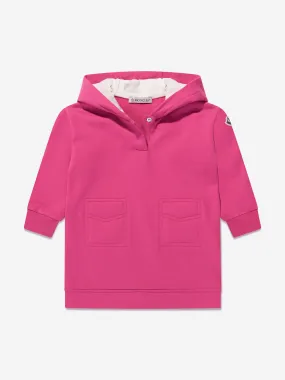 Moncler Enfant Baby Girls Hooded Sweater Dress in Pink