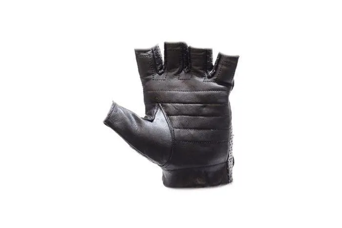 Motorcycle Leather Fingerless Riding Gloves, GL2088-DL